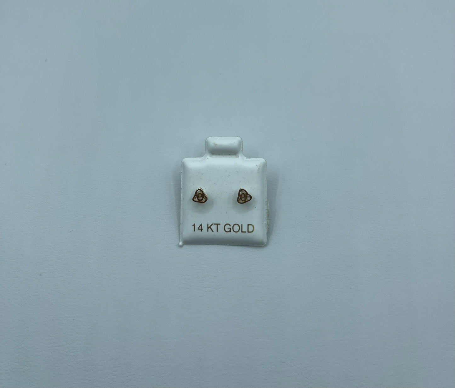 14K Solid Rose Earrings