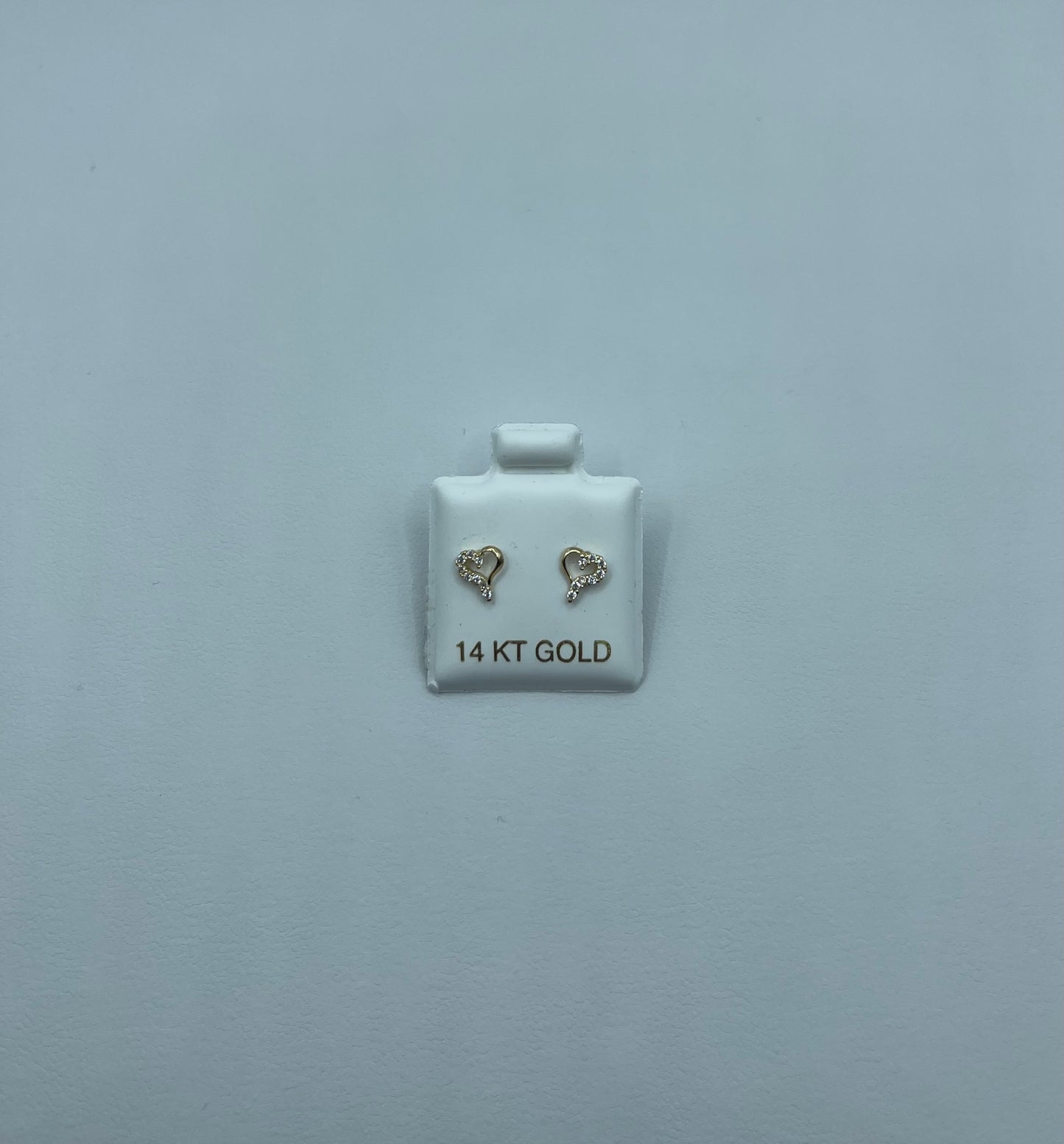 14K Heart Earrings
