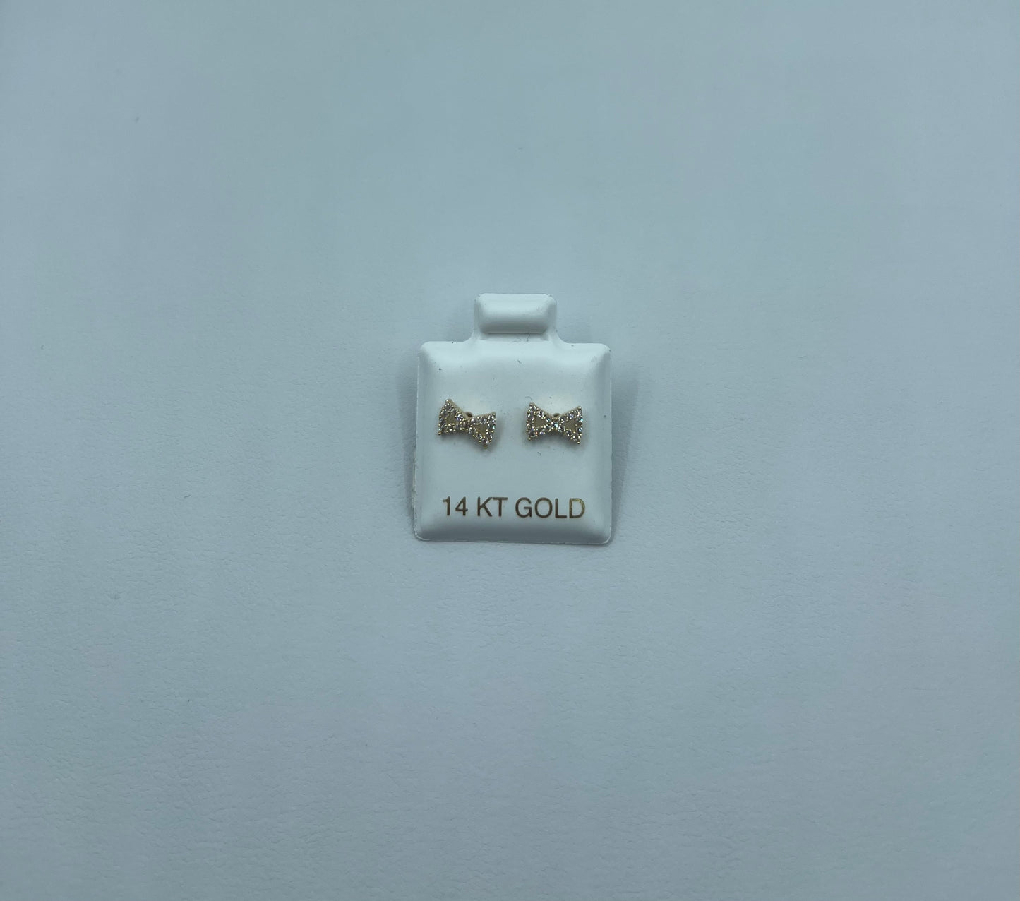 14K Gold Bow Earrings