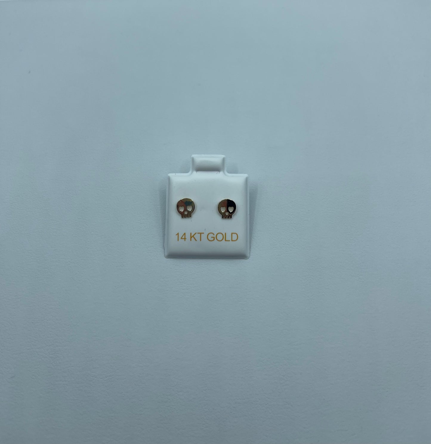 14K Skull Gold Earrings