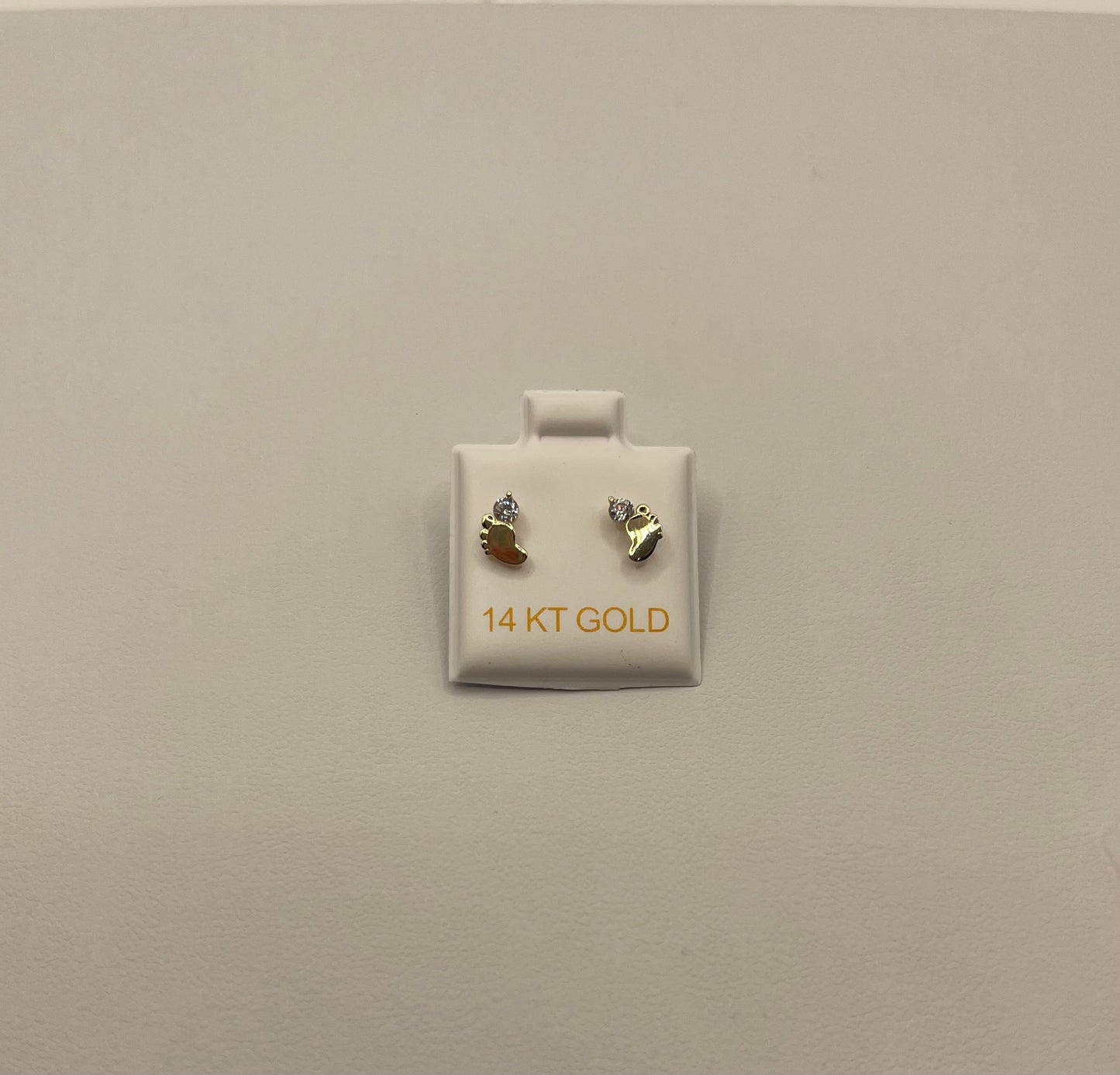 14k Gold Earring Feet design
