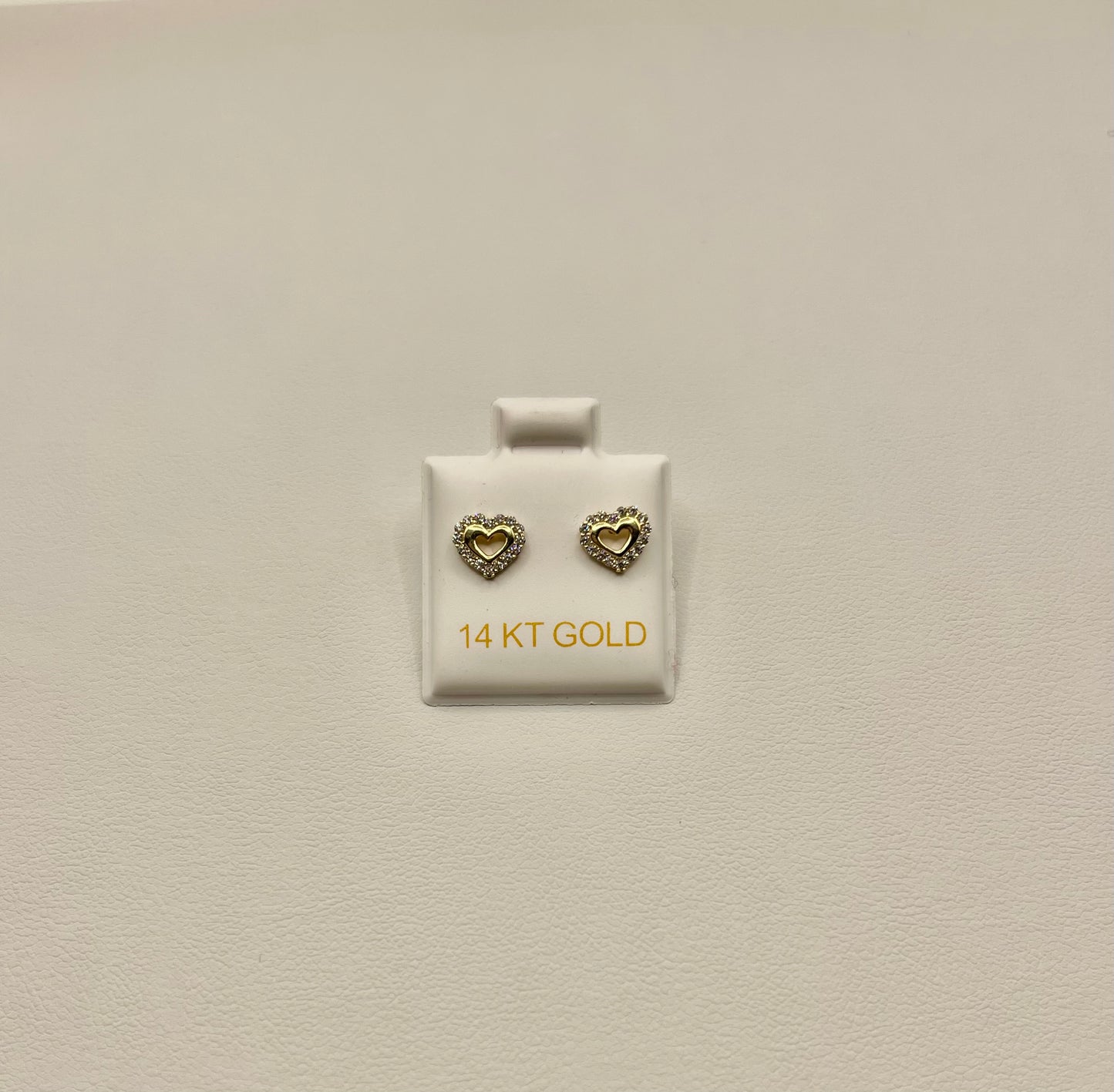 14K Heart Earrings