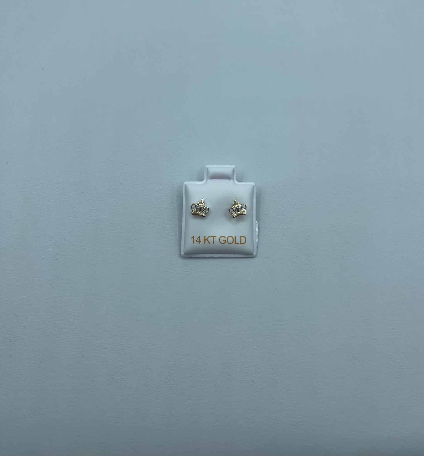 14K Crown Earrings