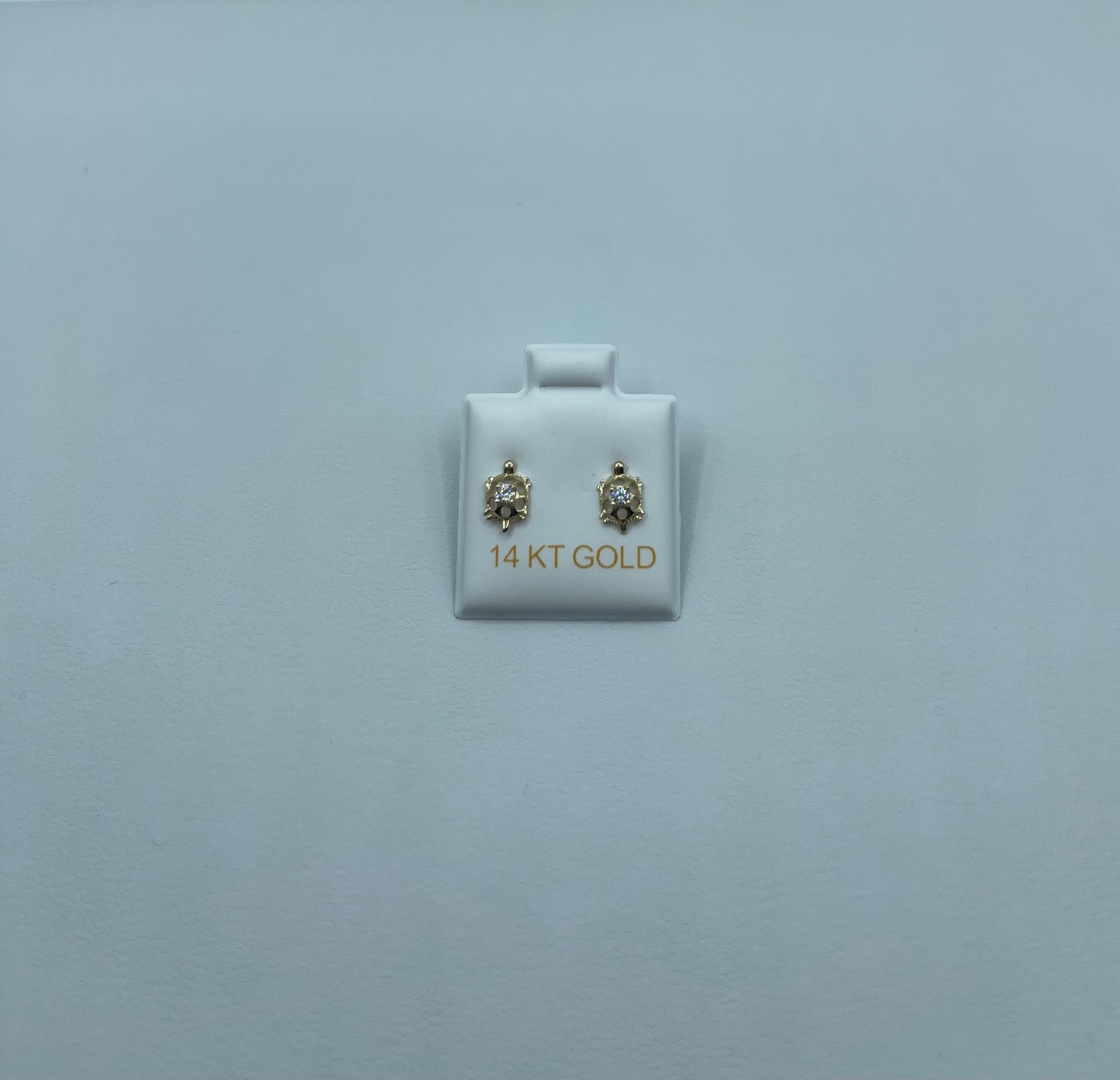 14K Turtle Earrings
