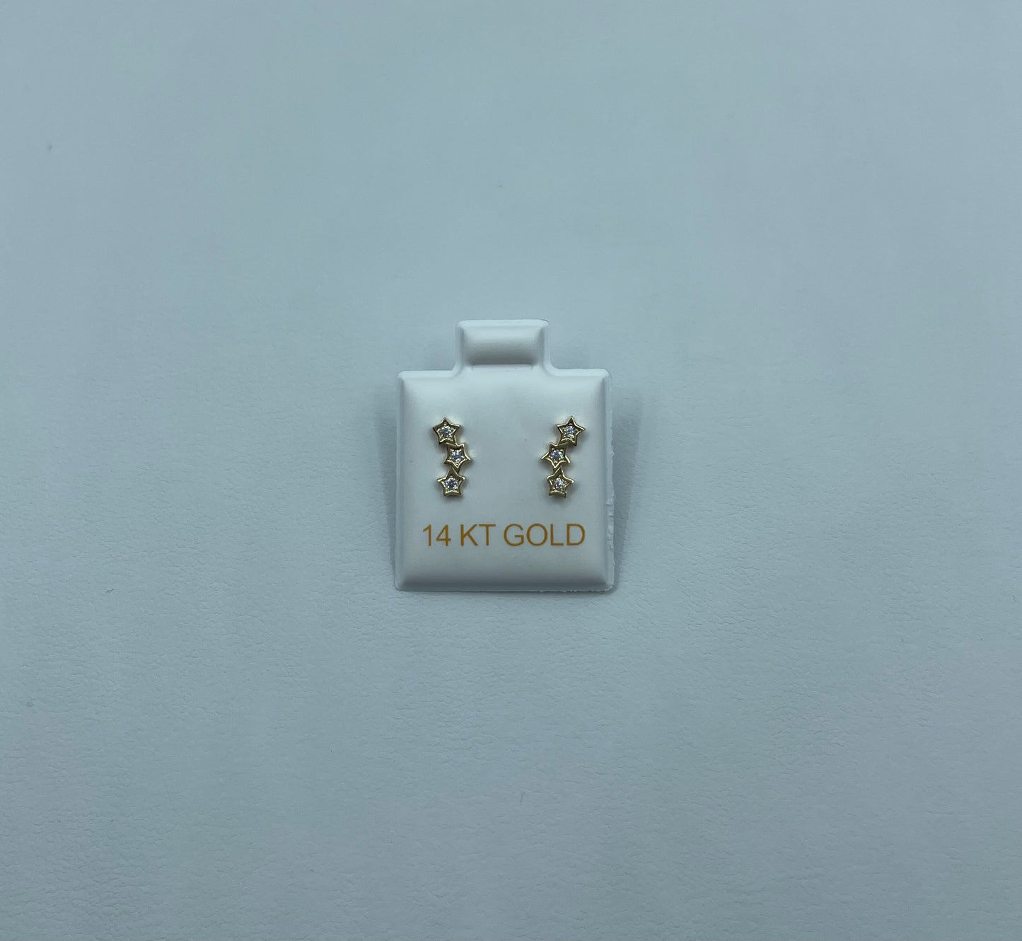 14K Stars Earrings