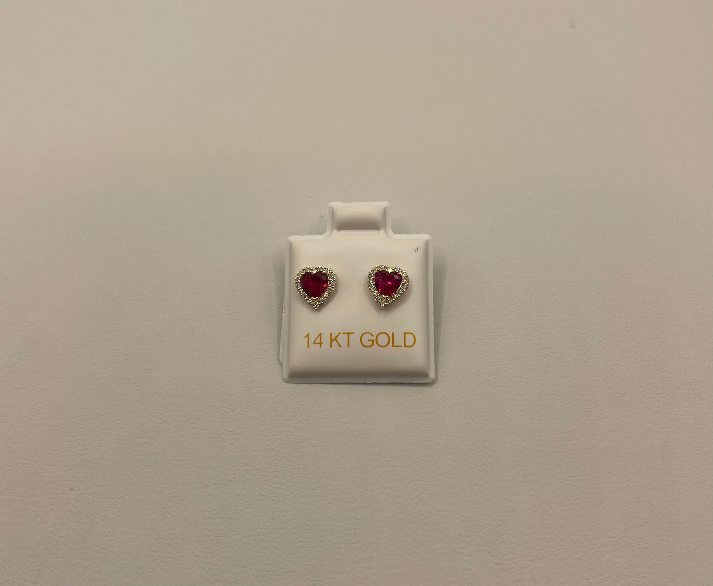 14k Gold Heart Earrings