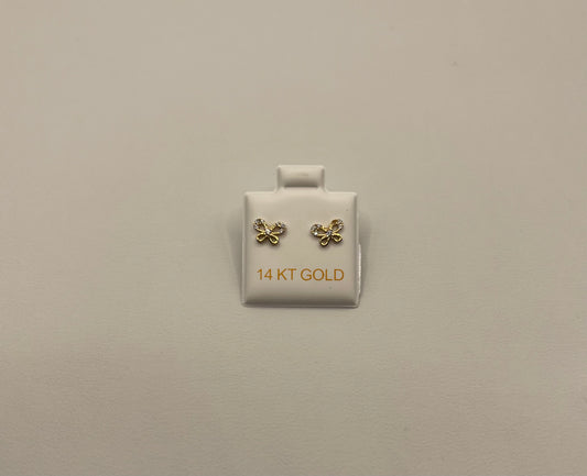 14K Butterfly Earrings