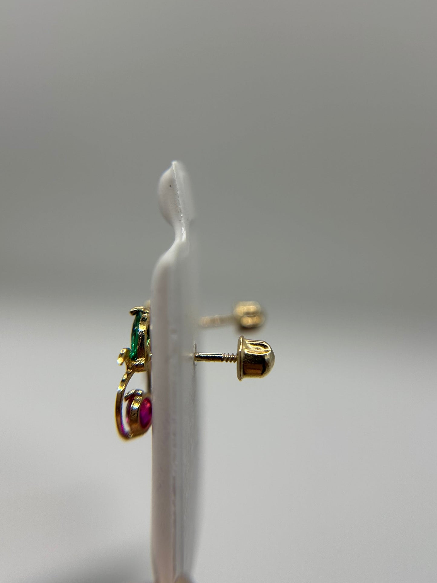 14K Apple Earrings