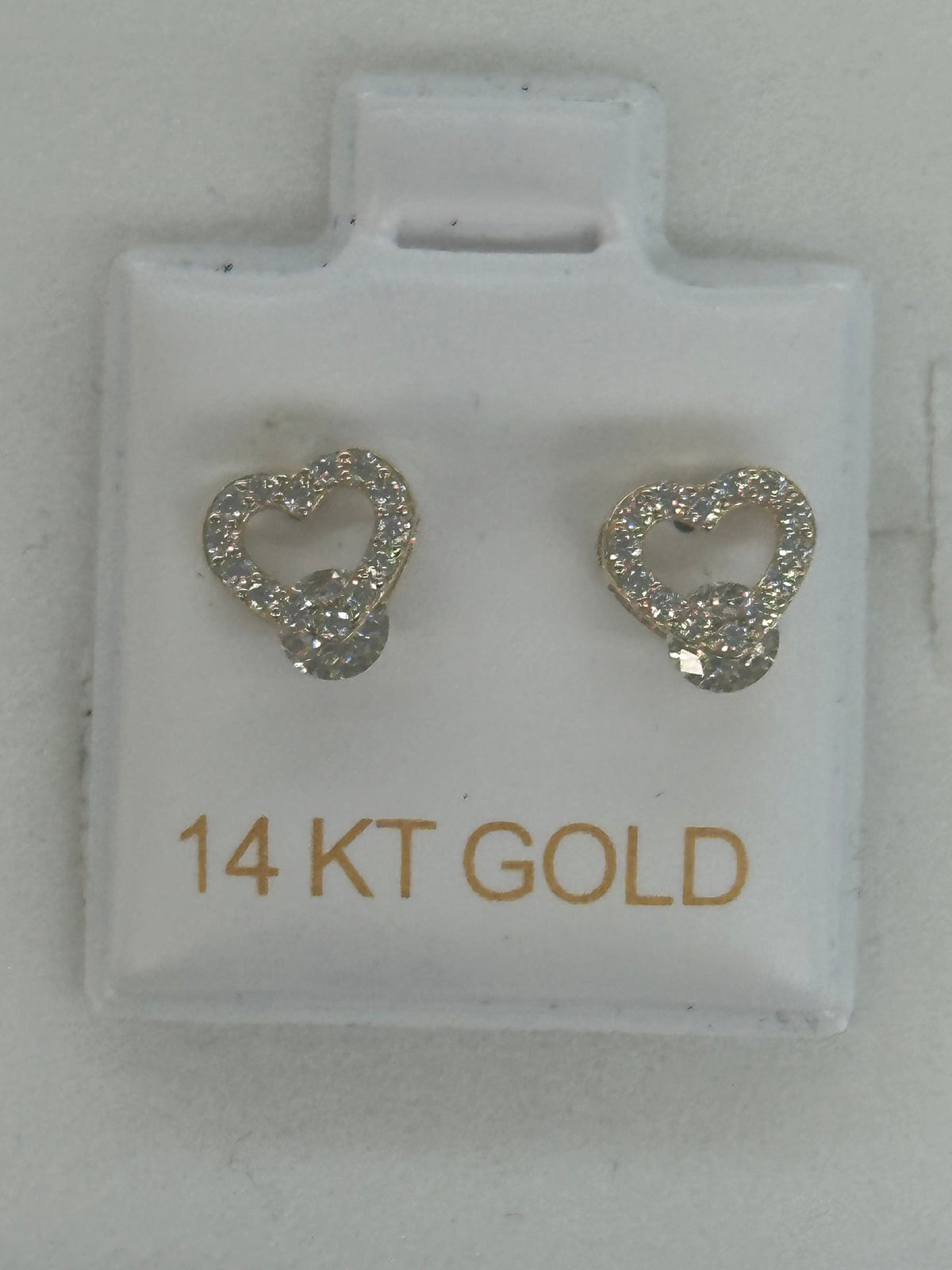 14k Heart Earrings